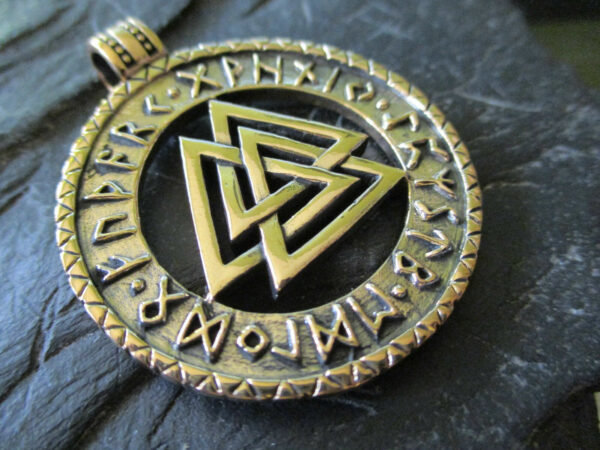 Wotansknoten-Amulett Bronze das Original – Bild 5