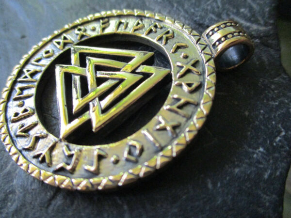 Wotansknoten-Amulett Bronze das Original – Bild 3