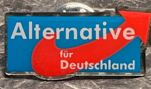 AfD Pin AfD das Original (Langlogo) versilbert