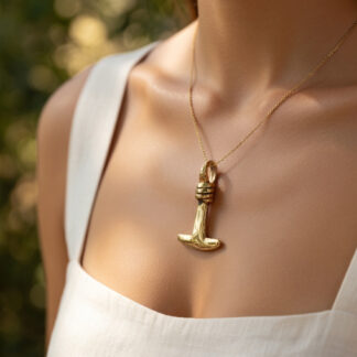 THORSHAMMER Anhänger Kette oder Armband Bronze Mjölnir 1,0x1,0cm